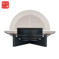 クリスタルステージ ミニ ブロンズガラス 高さ33cm