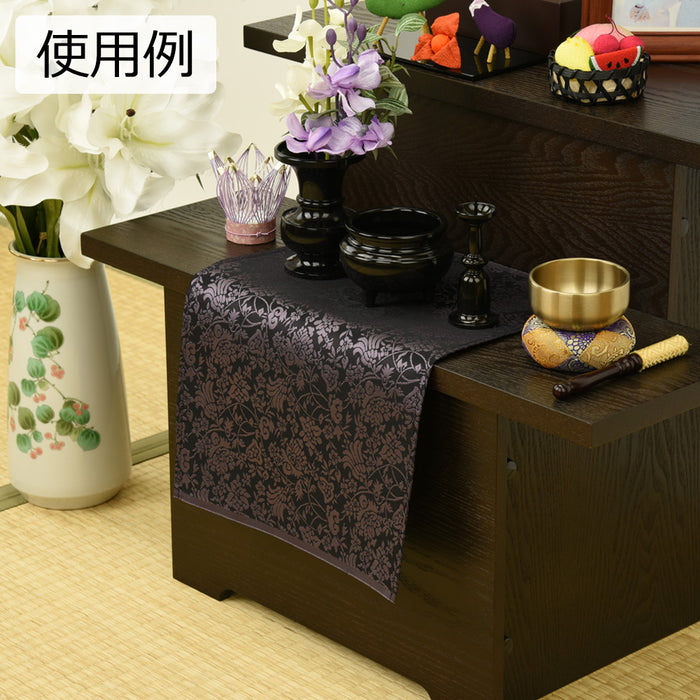 新名物裂 敷物 大 黒地紫 紹巴唐華紋 | お仏壇のはせがわ公式通販 新名物裂 敷物 大 黒地紫 紹巴唐華紋 | お仏壇のはせがわ公式通販