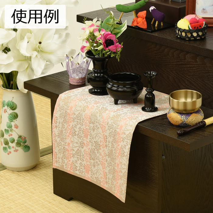 仏具 新名物裂 敷物 大 銀ネズ 紹巴唐華紋 特徴 3