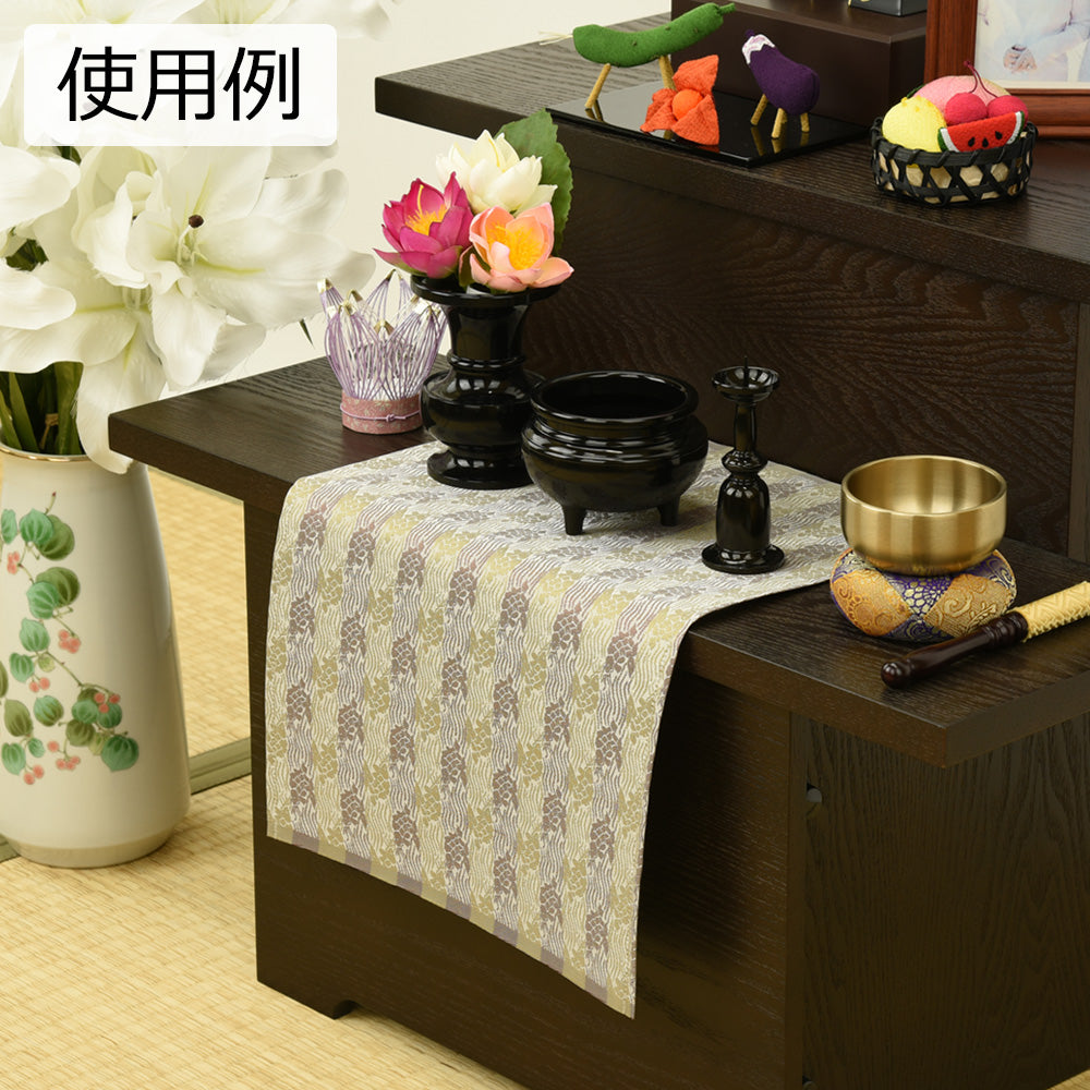 新名物裂 敷物 大 銀ネズ 荒磯紋 | お仏壇のはせがわ公式通販 新名物裂 敷物 大 銀ネズ 荒磯紋 | お仏壇のはせがわ公式通販