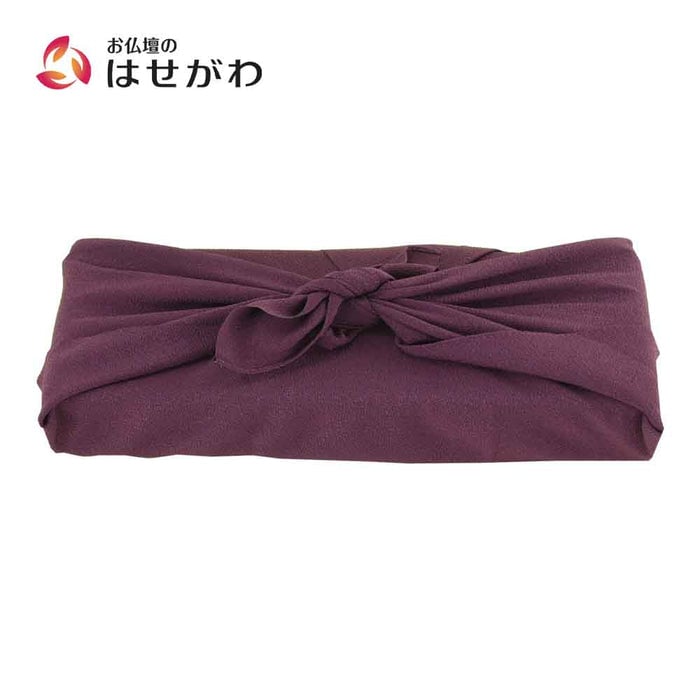 新風呂敷 ポリエステル ちりめん 無地ムラサキ 70cm