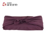 新風呂敷 ポリエステル ちりめん 無地ムラサキ 70cm