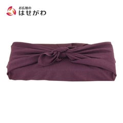 新風呂敷 ポリエステル ちりめん 無地ムラサキ 70cm