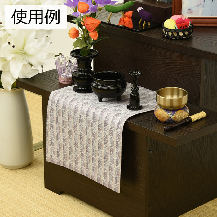 仏具 新名物裂 敷物 大 紫グラデ 荒磯紋 特徴 3