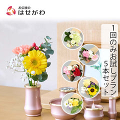 仏花の定期便(1回のみお試しプラン) 5本セット