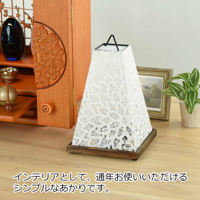 LEDミニスタンド 菊花/白