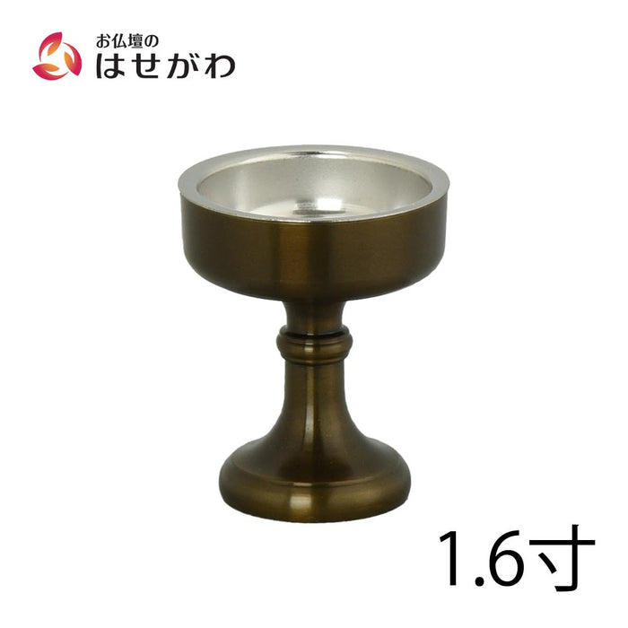 仏飯器 重目 色付 落し付 1.6寸