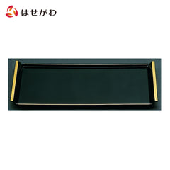 焼香盆 PC 黒 フチ金 大