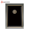 仏具 名刺盆 PC 黒 フチ金 八ツ藤 小 特徴 1