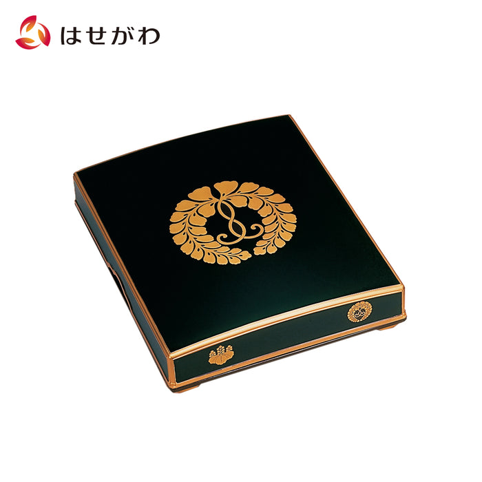 仏具 御文章箱 木質製 盛紋 大 黒 内梨地 フチ金 下り藤 特徴 1