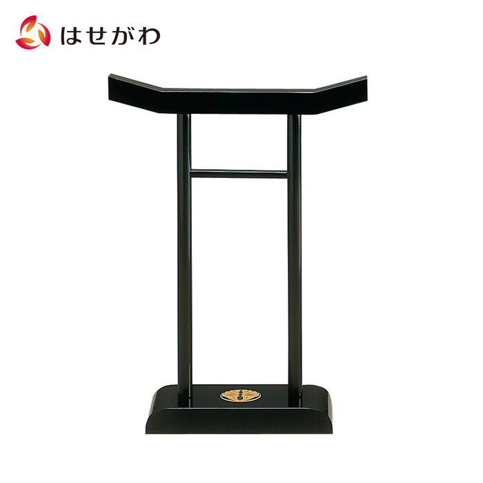 仏具 衣桁型 念珠かけ 木製 中 黒 特徴 1