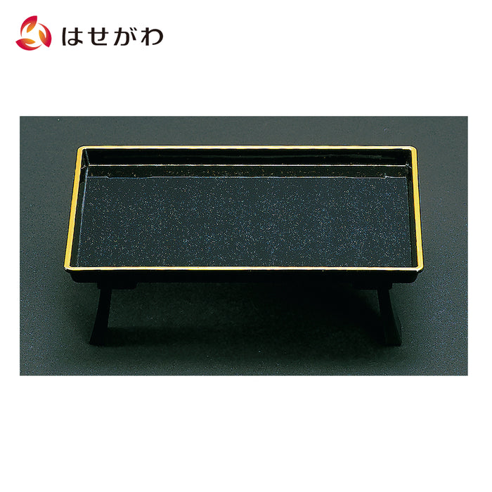 仏具 焼香膳 ノンスリップ 黒金梨地 フチ金 小 特徴 1