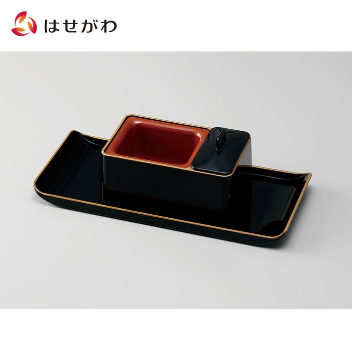 仏具 慈愛 香炉 焼香盆セット 黒 フチ金 特徴 1