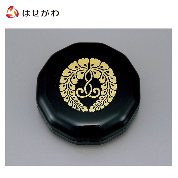 仏具 さくら香合 2.2寸 黒 下り藤 特徴 1