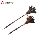 仏具 高級ハタキ 羽毛製 木製柄＆防虫 小 特徴 1