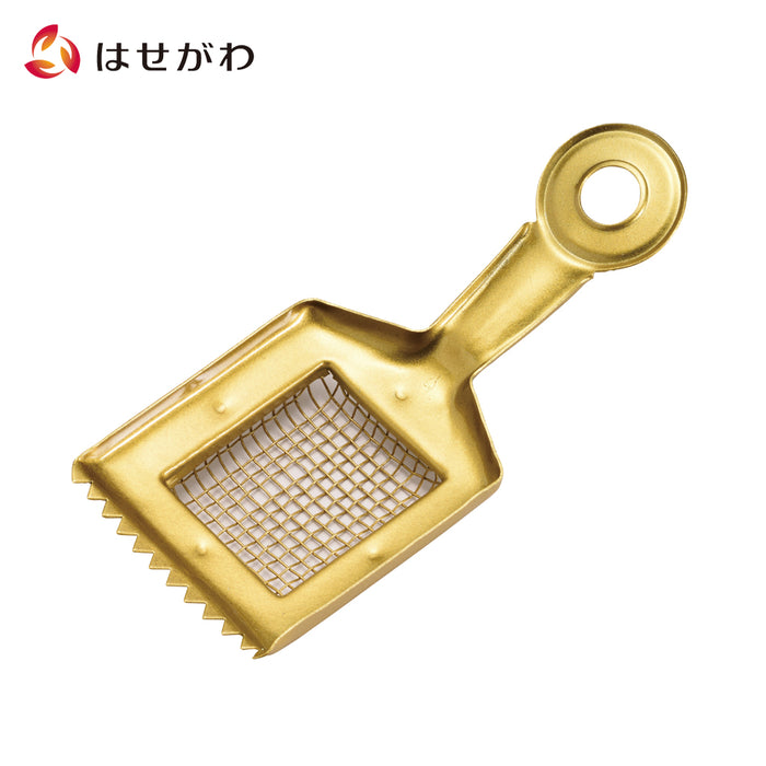 仏具 網付き灰ならし 網広タイプ 金塗装 特徴 1
