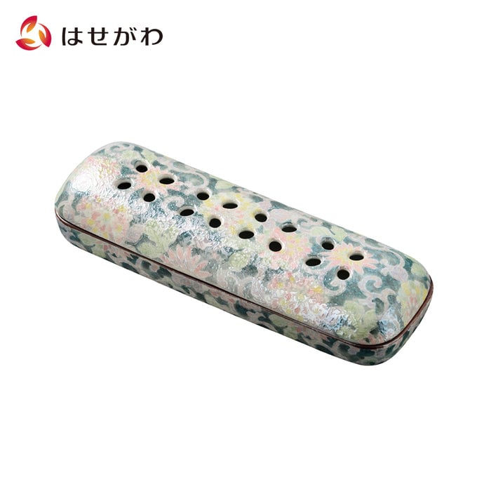 仏具 花摘 寝かせる線香皿2 有田焼 大 色唐草 特徴 1