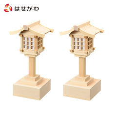 LED春日灯籠 木曽桧 1対入 リモコン式 小