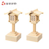 仏具 LED春日灯籠 木曽桧 1対入 リモコン式 小 特徴 1