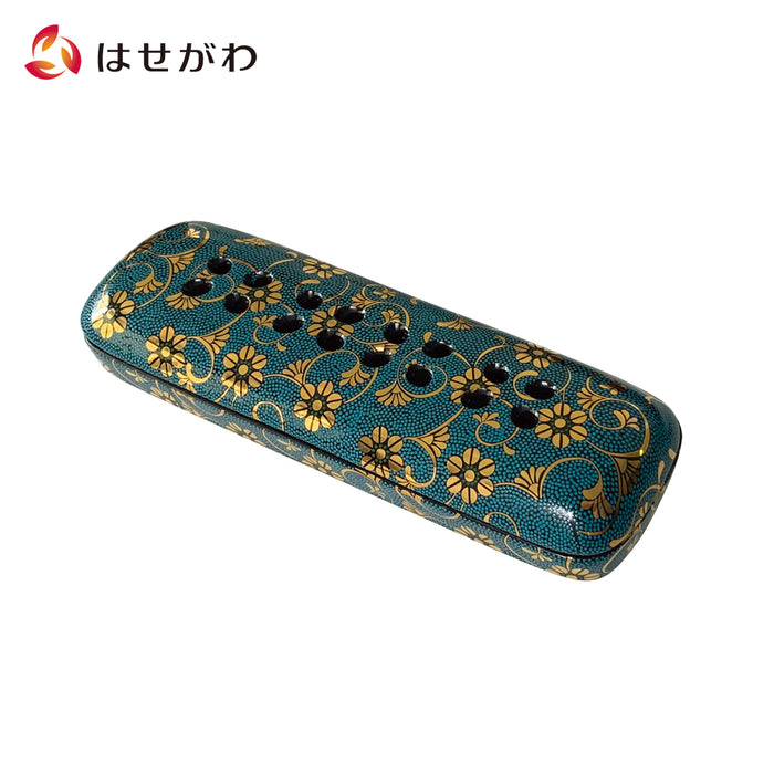 仏具 夕凪 寝かせる線香皿 大 青粒 鉄仙 特徴 1
