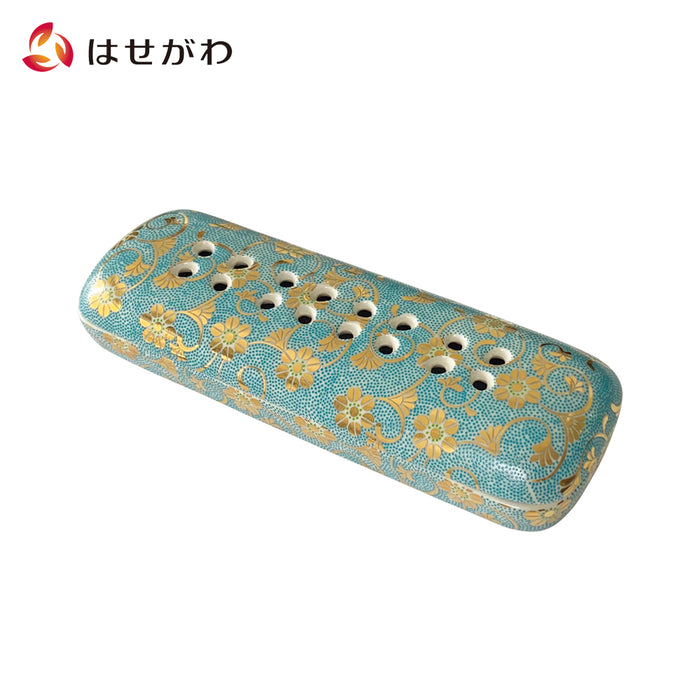 仏具 夕凪 寝かせる線香皿 大 水色 鉄仙 特徴 1