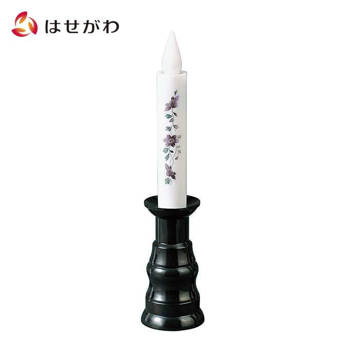 仏具 リモコン式ローソク ゆらゆら2 1対 黒蒔絵 鉄仙 特徴 1