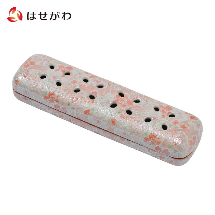 仏具 花摘 寝かせる線香皿 有田焼 中 雅桜 ピンク 特徴 1