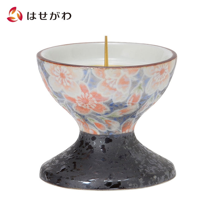 仏具 彩花 灯立 有田焼 雅桜 ブルー 特徴 1