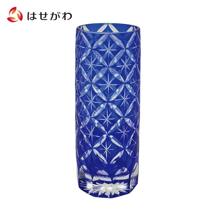 仏具 フラン 切子硝子 花立 ブルー 特徴 1