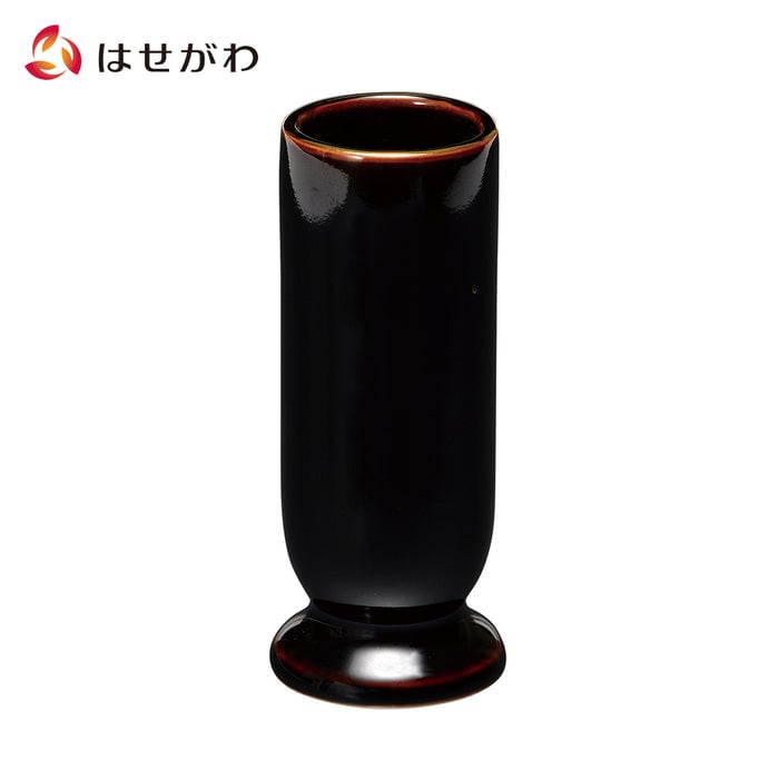仏具 庵2 花立 有田焼 黒天目 特徴 1