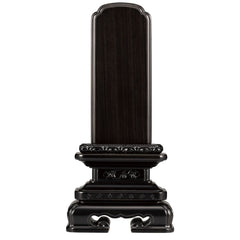 位牌 角丸 黒檀