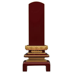 位牌 二重呂門 面粉 溜塗