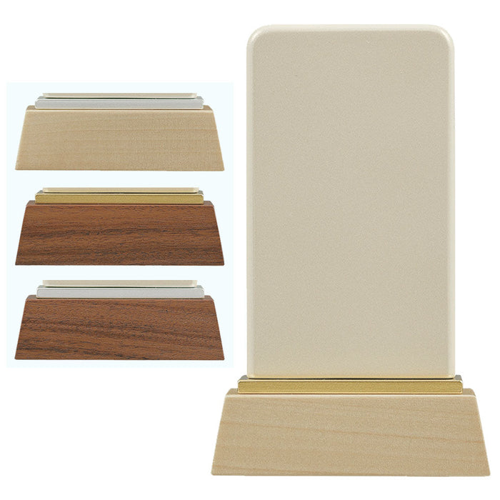 パーソナル位牌 翠霞 白 総丈9.5cm