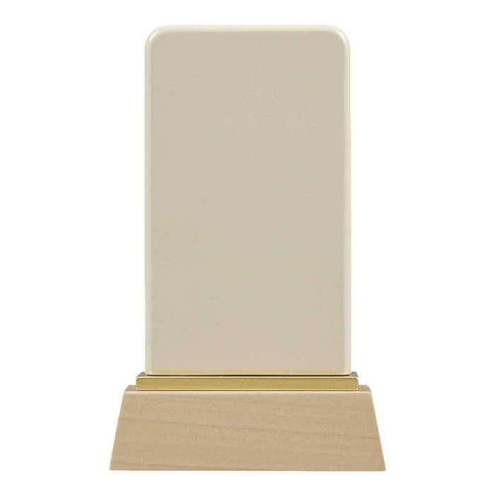 パーソナル位牌 翠霞 白 総丈9.5cm