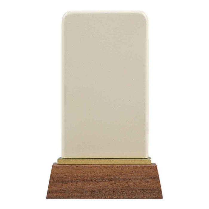 パーソナル位牌 翠霞 白 総丈9.5cm