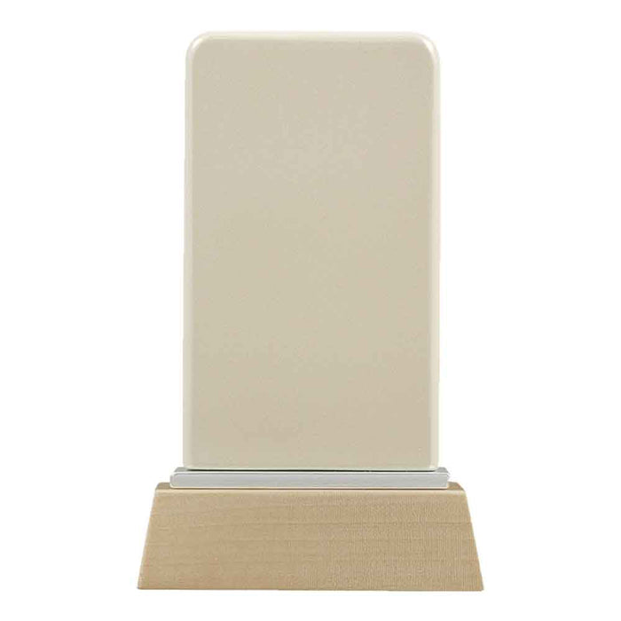 パーソナル位牌 翠霞 白 総丈9.5cm