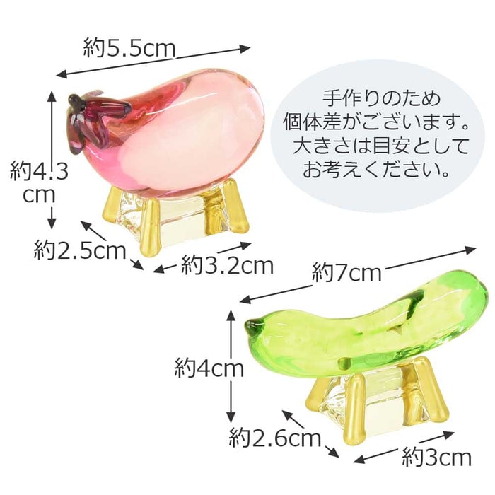 クリスタル 牛馬飾り