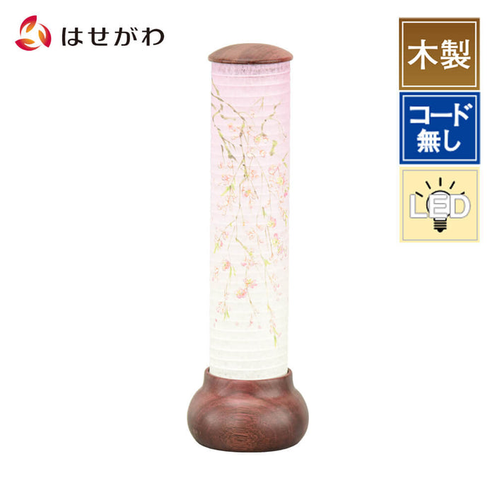 盆提灯 新型 山帽子 パープル 桜 特徴 1