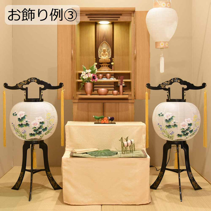 盆提灯 回転 11号 菊蒔絵 特徴 10
