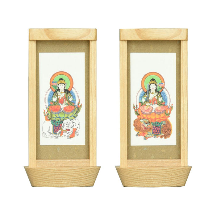 スタンド掛軸 リンネ・スタンド紙セット 臨済宗 2幅 両脇 小