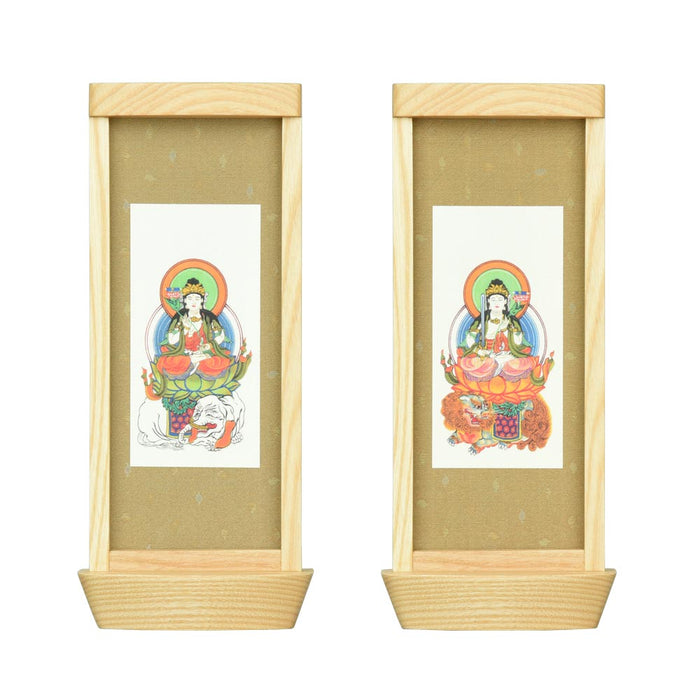 スタンド掛軸 リンネ・スタンド紙セット 臨済宗 2幅 両脇 大