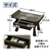 仏具 経机 黒檀 杢貼 16.0 特徴 2