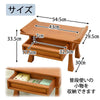 仏具 経机 楡ケヤキ色 杢貼 18.0 特徴 2