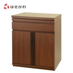 置台 ウォールナット調膳引・扉仕様 高さ70cm
