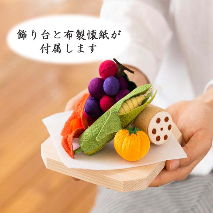 ちりめん お供物セット 台付