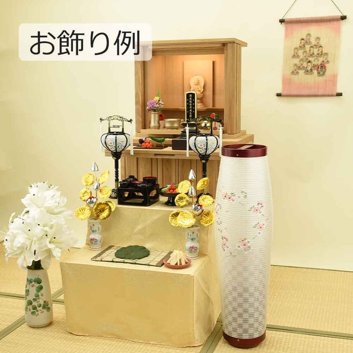 盆提灯 新型 セレン 桜花リース 特徴 6