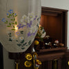 盆提灯 御所 ワイン 絹芙蓉 電池灯付 特徴 8