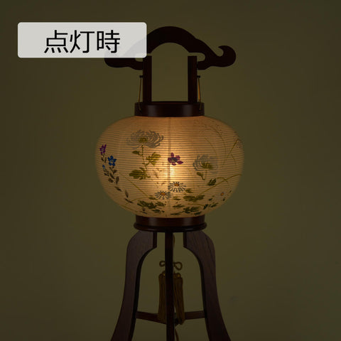 行灯 萩の香 10号 絵入 LED