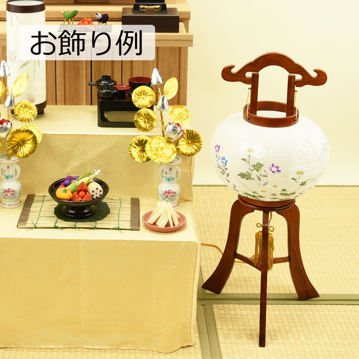盆提灯 行灯 萩の香 10号 絵入 LED 特徴 5