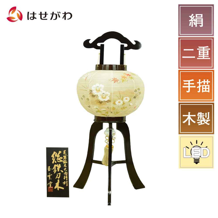 盆提灯 行灯 10号 総鉄刀木 楓蓉 (ふよう) 特徴 1